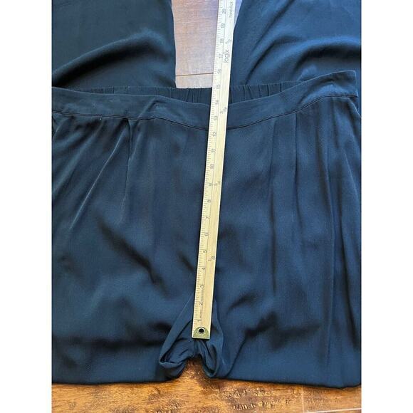 Soft Surroundings Wide Leg Trouser Pant Black Womens Size 18W - Picture 4 of 8